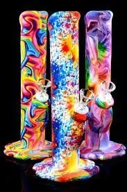 10.5 Medium Psychedelic Straight Shooter Silicone Water Pipe