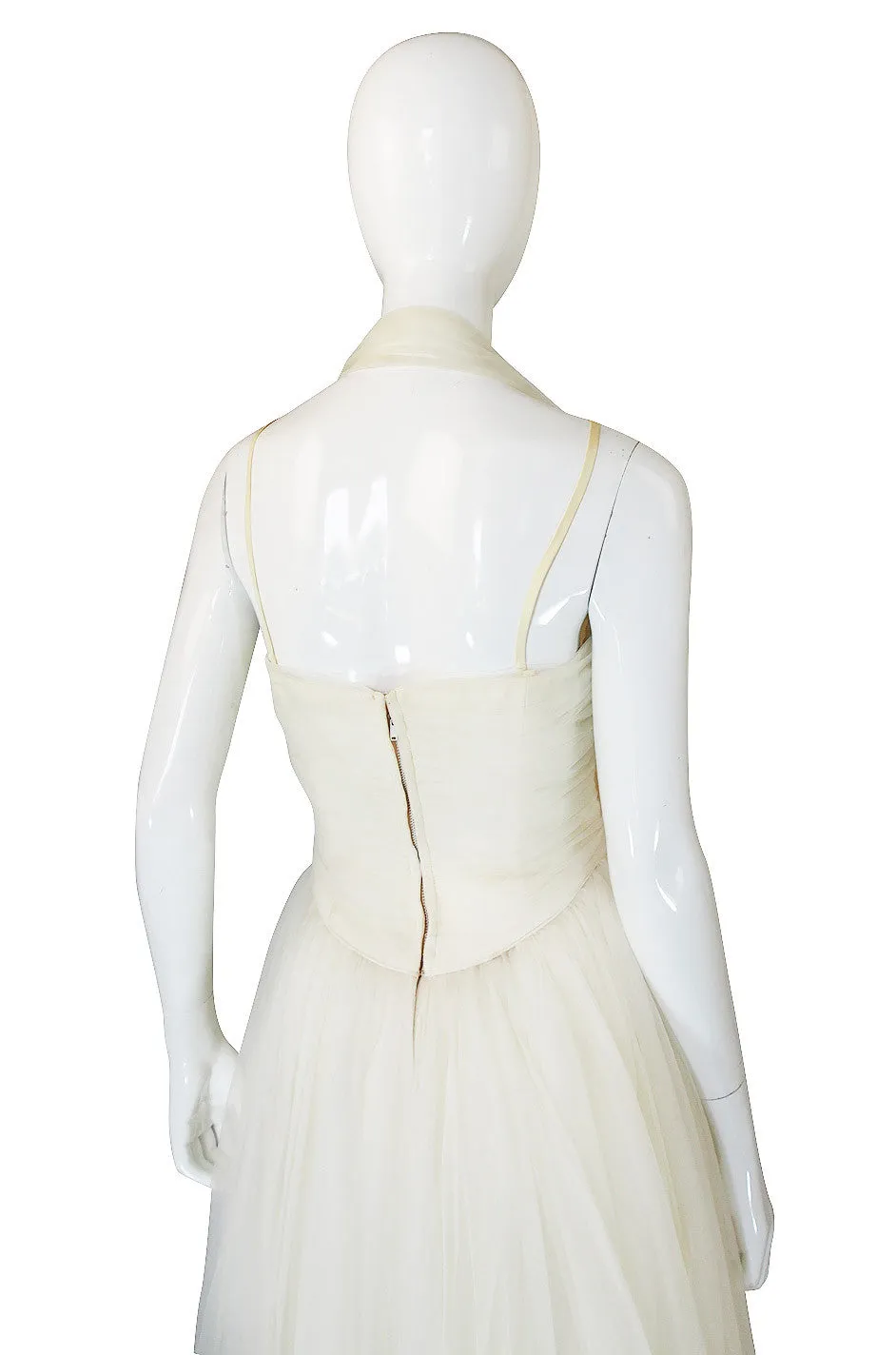 1950s Emma Domb Chiffon Net Dress