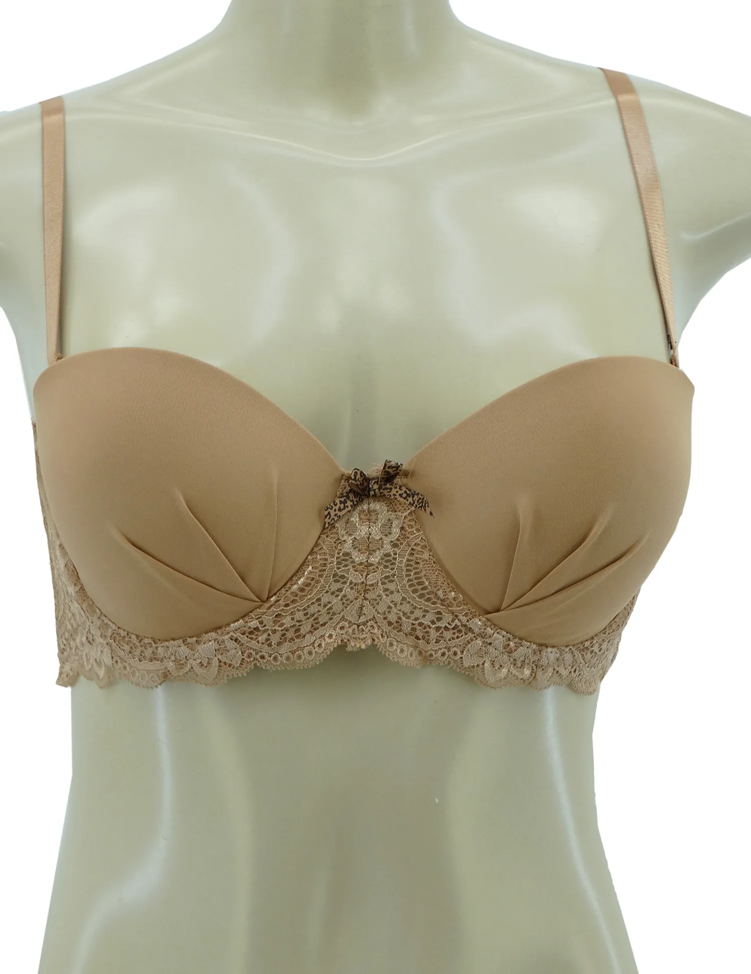 2PKBRA3098, Lady Princess 2Pk Women Push-Up Bras (Caramel)