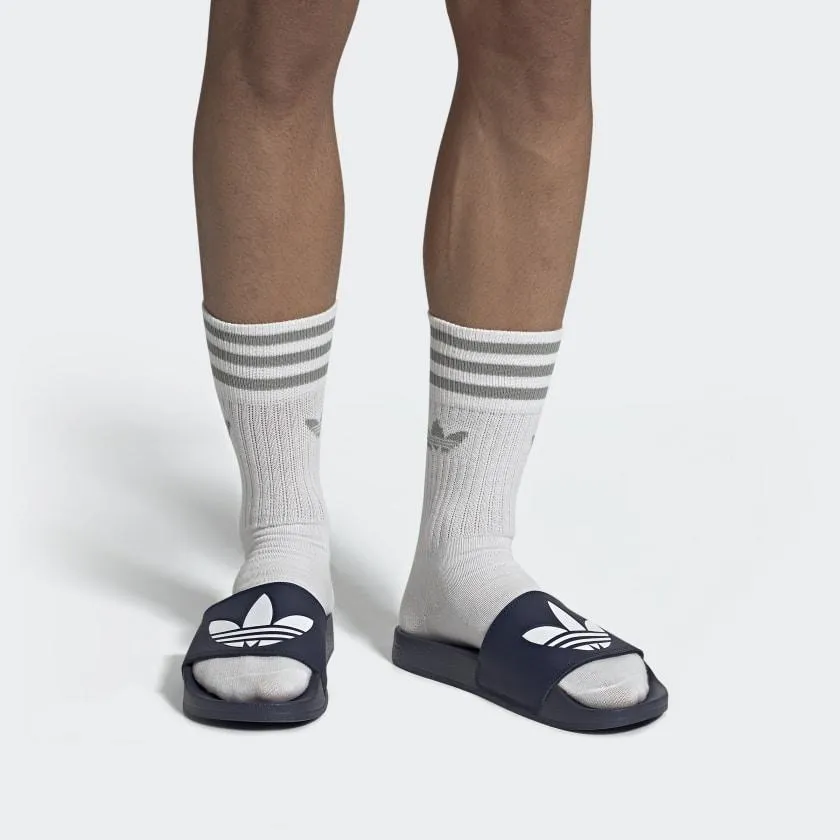 Adidas Adilette Lite Slides - Collegiate Navy / Cloud White