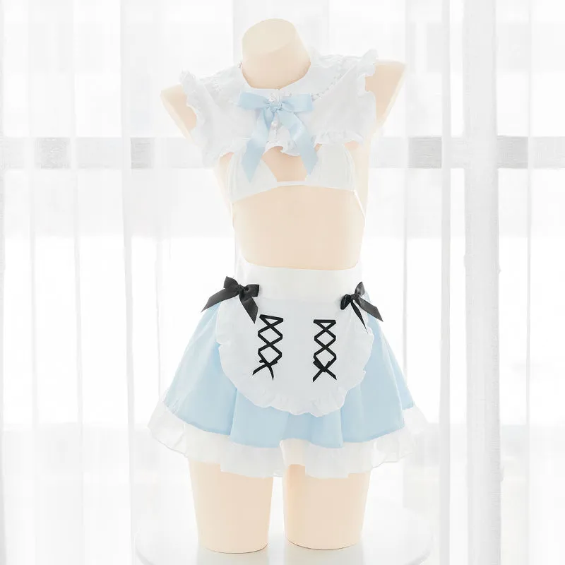 Alice in Wonderland Inspired Sexy Maid Blue Dress ON837