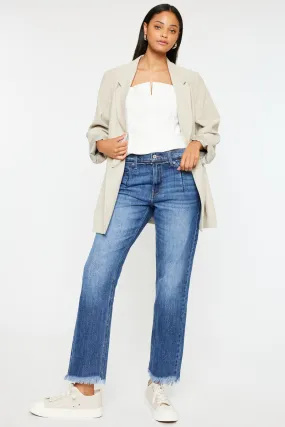 Angelina High Rise Slim Straight Leg Jeans