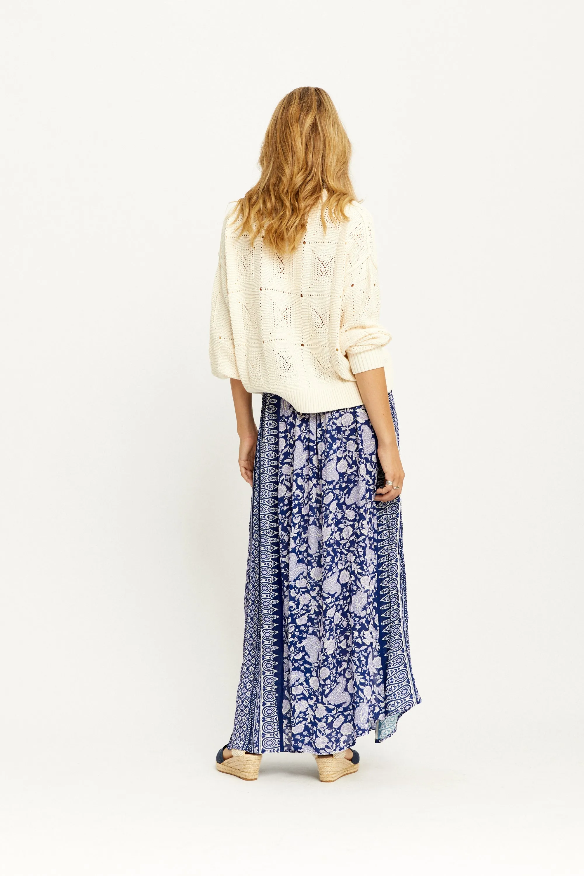 Angelis Maxi Skirt - Sapphire