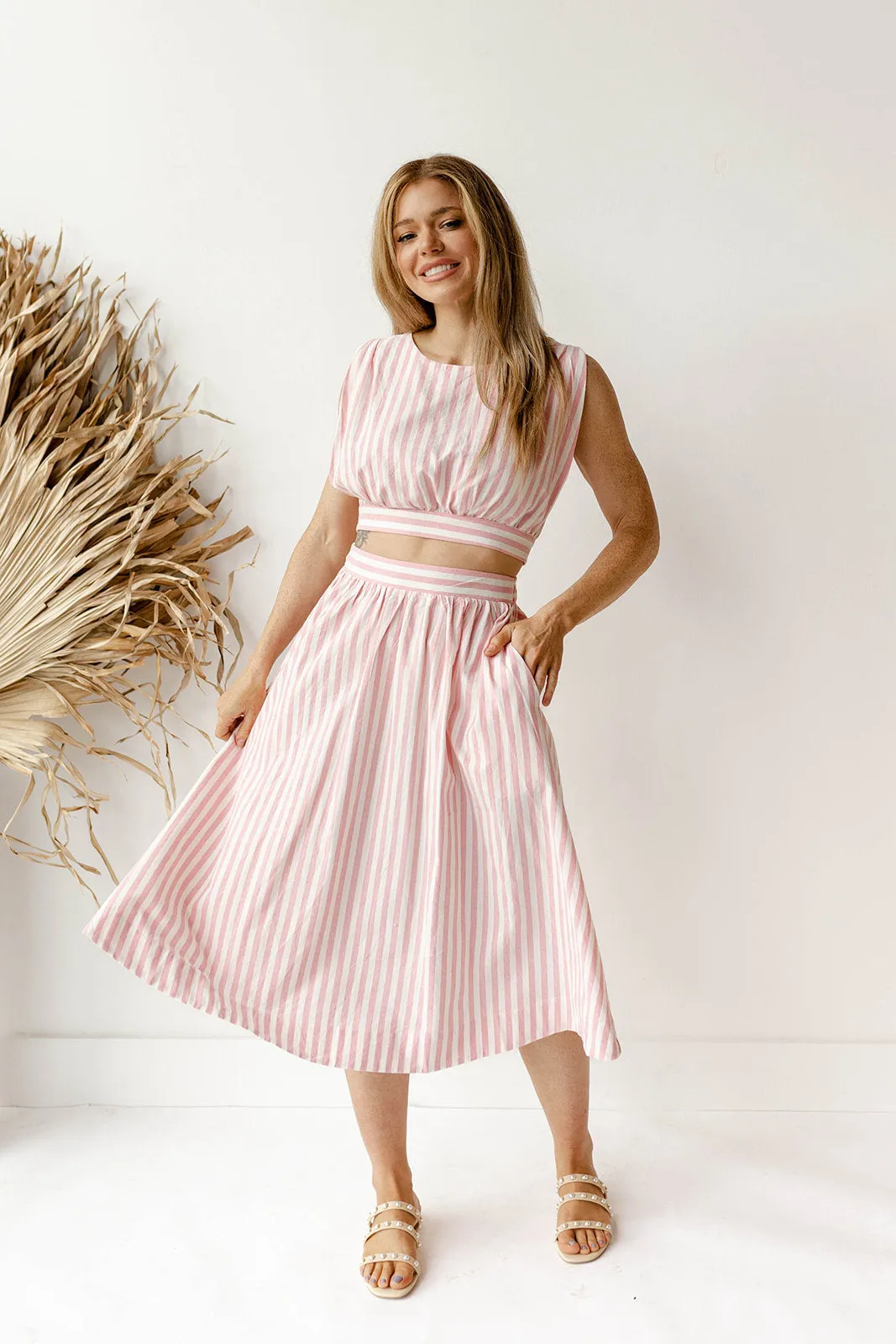 annabella stripe skirt