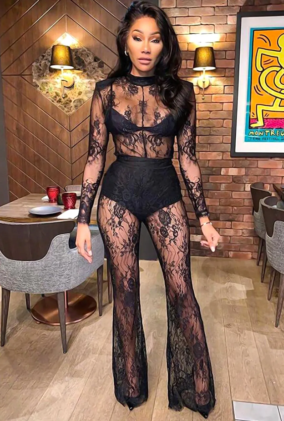 ANNIE - LACE SKIN BODYSUIT