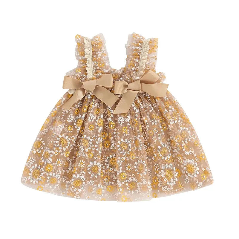 AUTUMN SUN Floral Tulle Dress