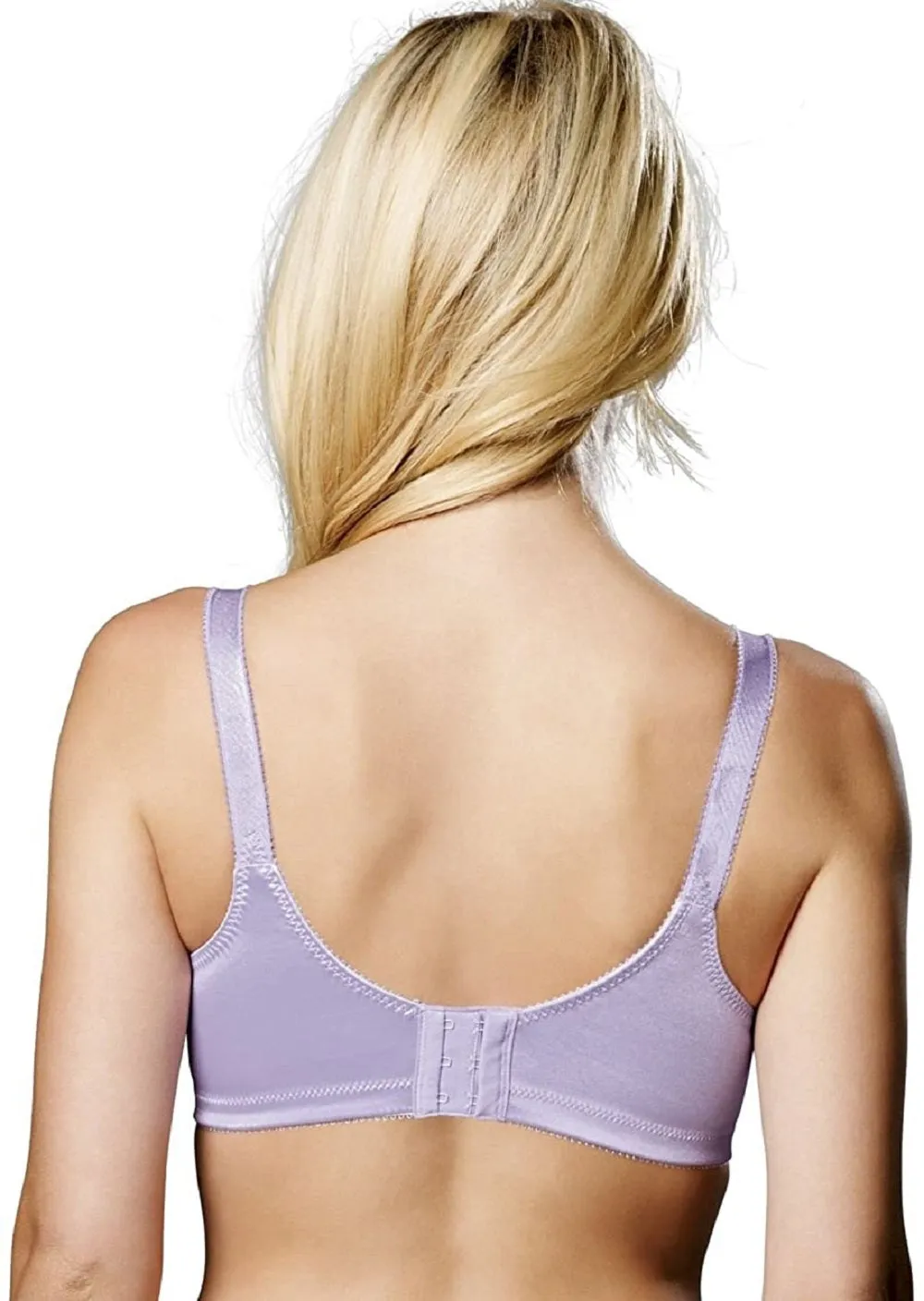 Bali Women's Double Support Smoothing Wirefree Bra, Lavender Moon,36C