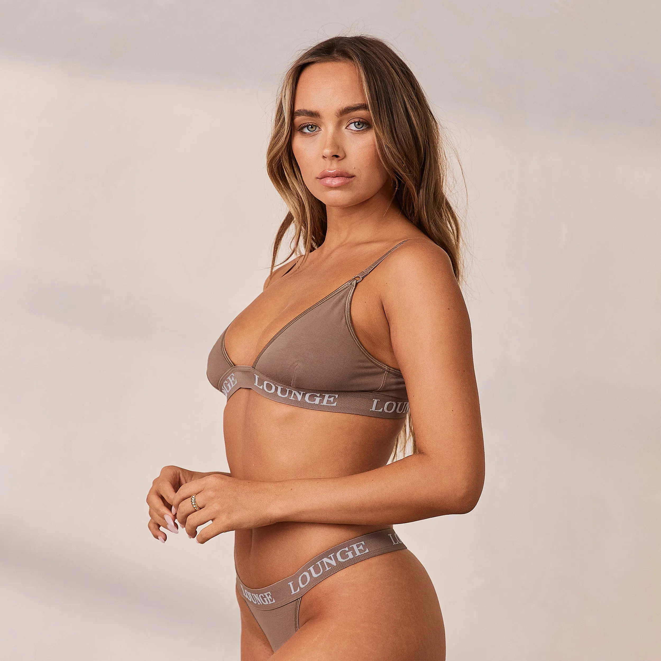 Bamboo Triangle Bra - Coffee