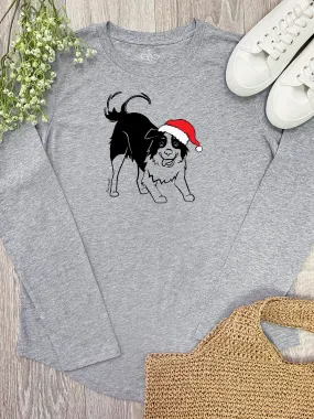 Border Collie Christmas Edition Olivia Long Sleeve Tee