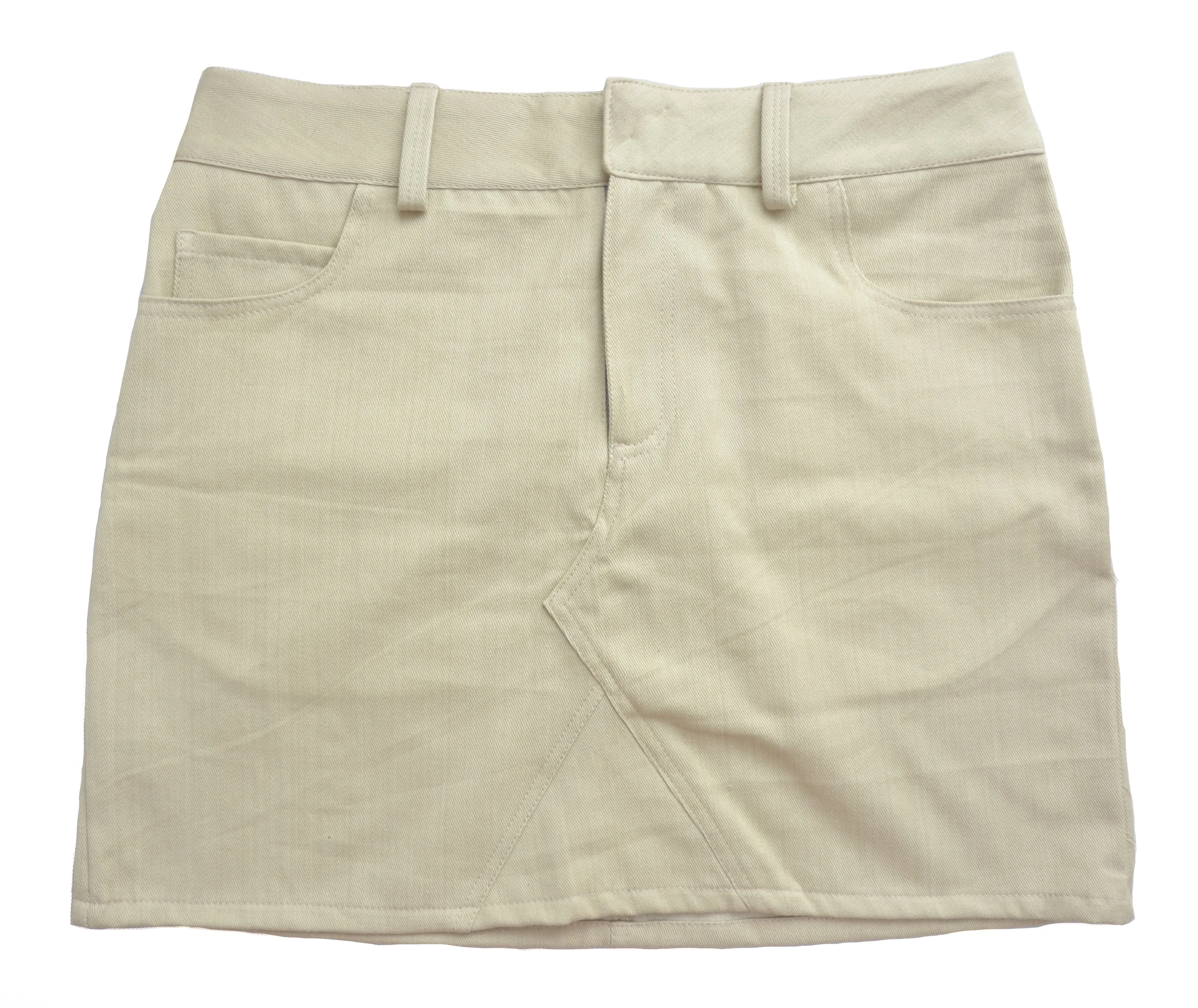 {Clearance Stock} Organic Old White Denim Skirt