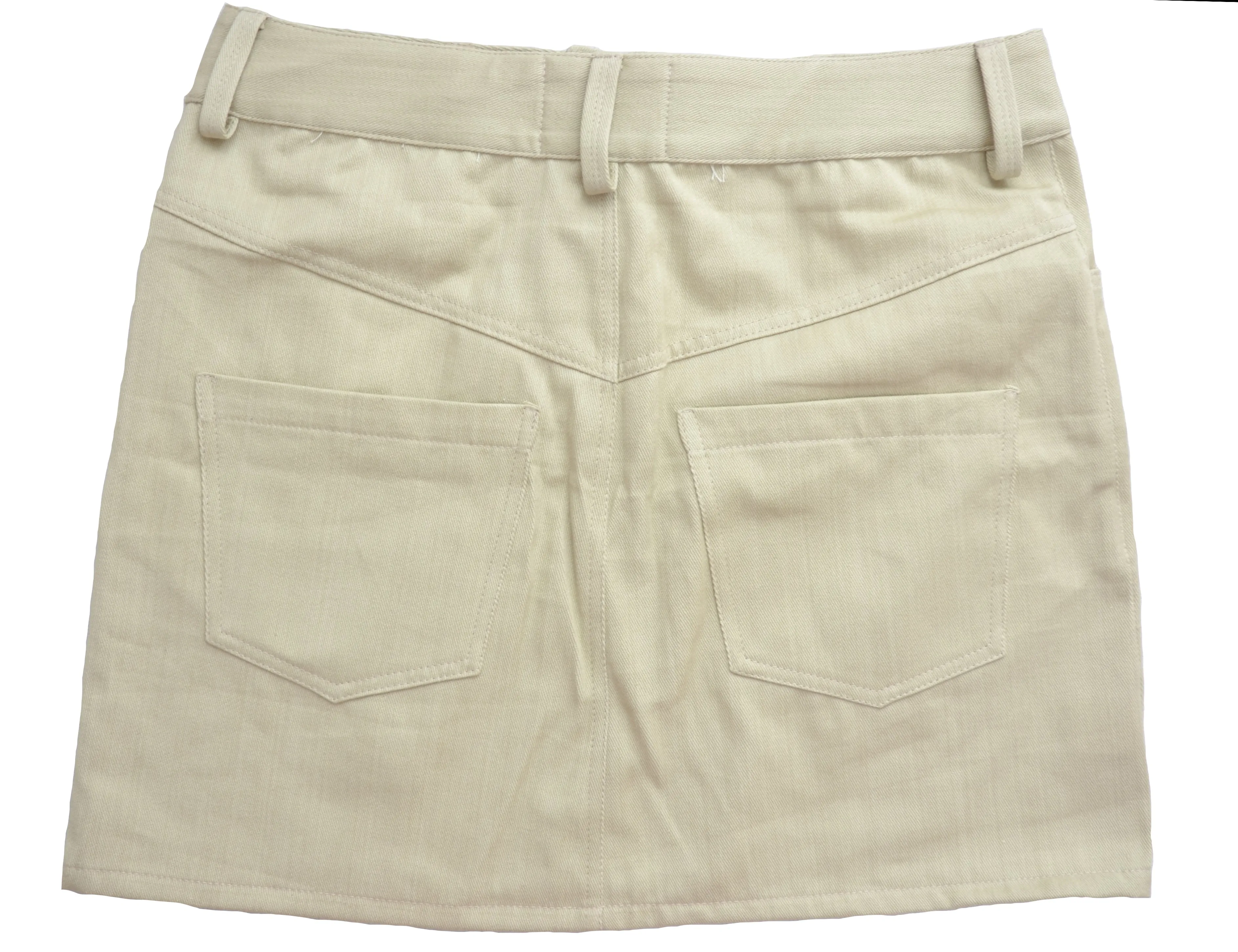 {Clearance Stock} Organic Old White Denim Skirt