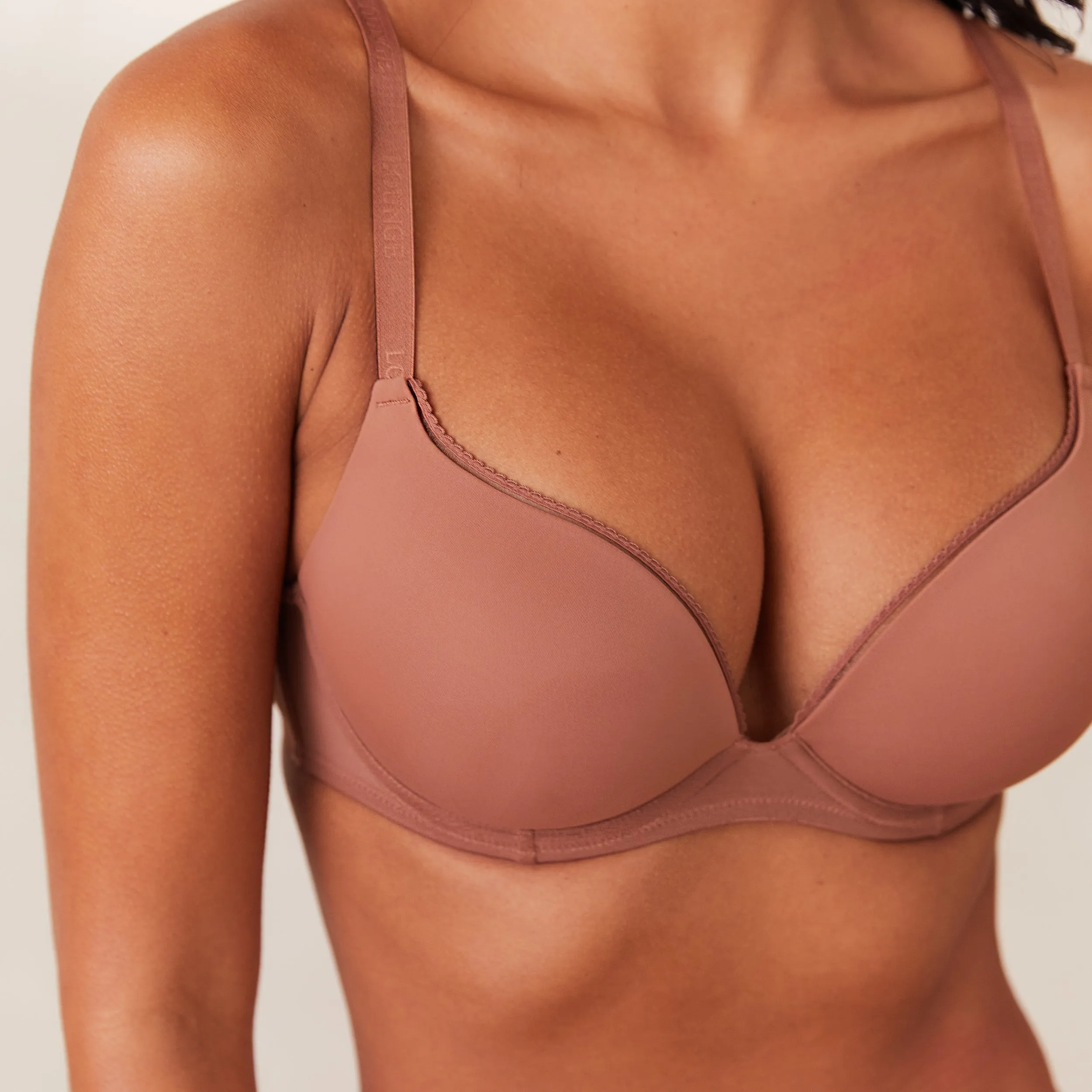 Comfort Push-Up T-shirt Bra  - Mocha