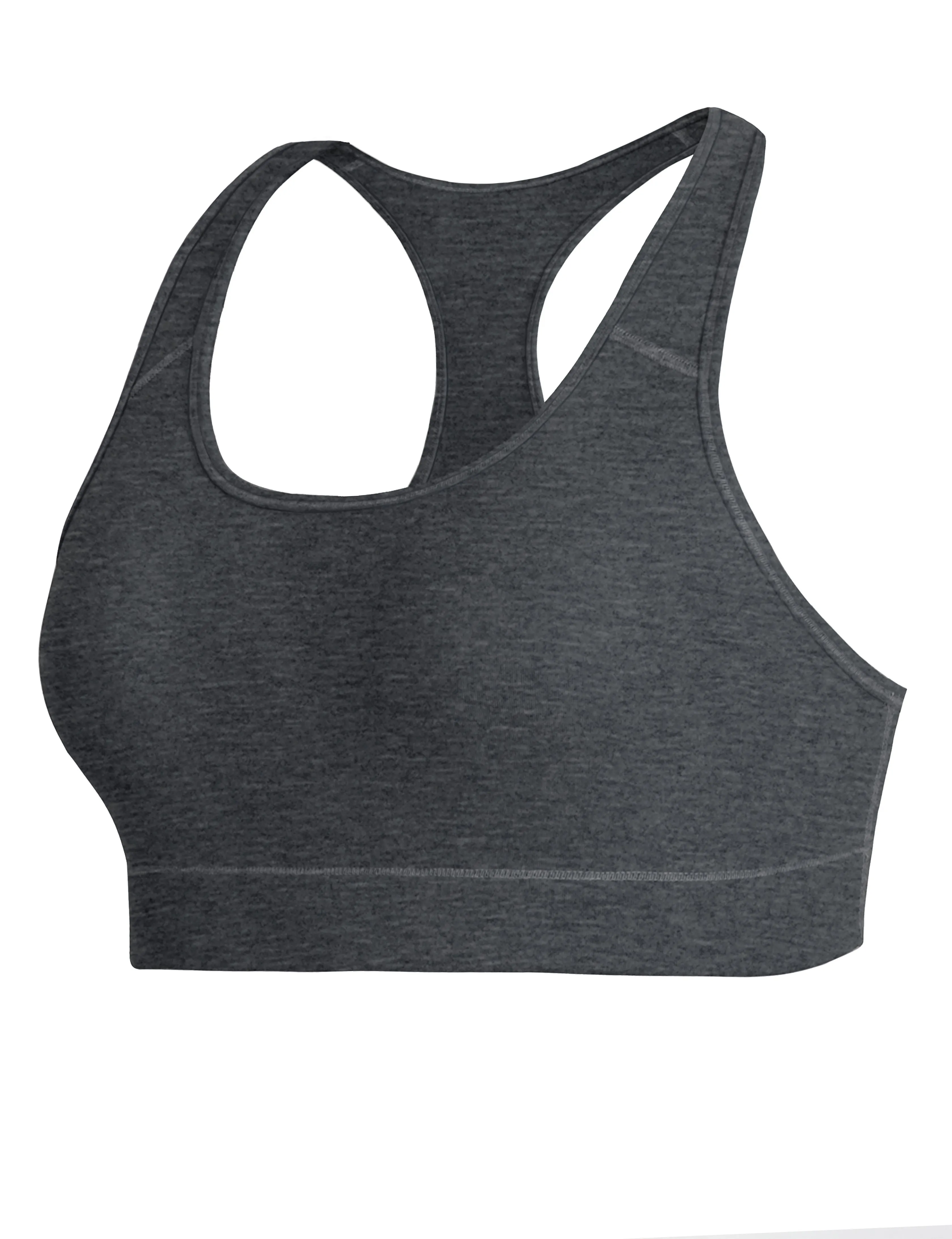 Compression Racerback Sports Bras heathercharcoal ins_yogastudio