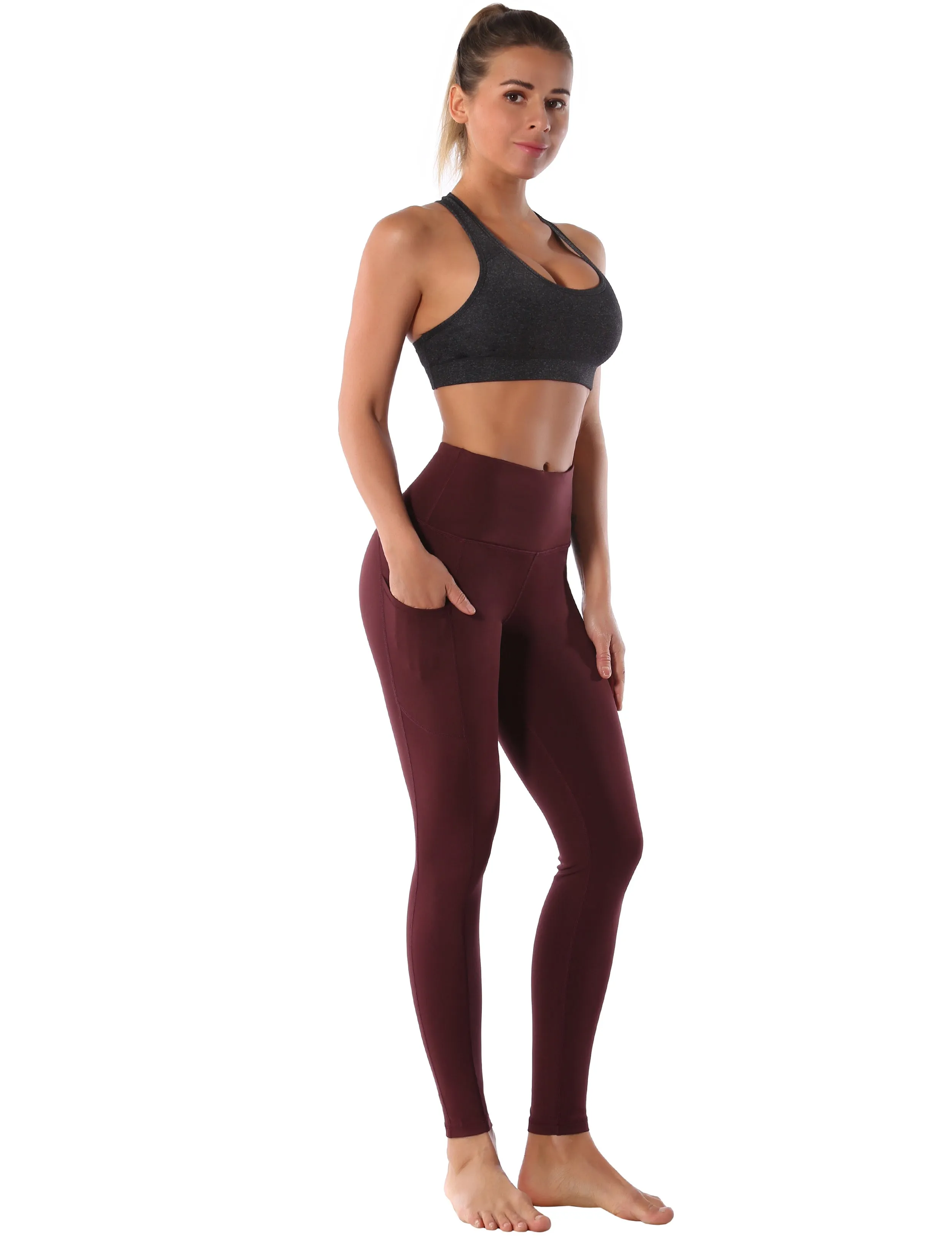 Compression Racerback Sports Bras heathercharcoal ins_yogastudio