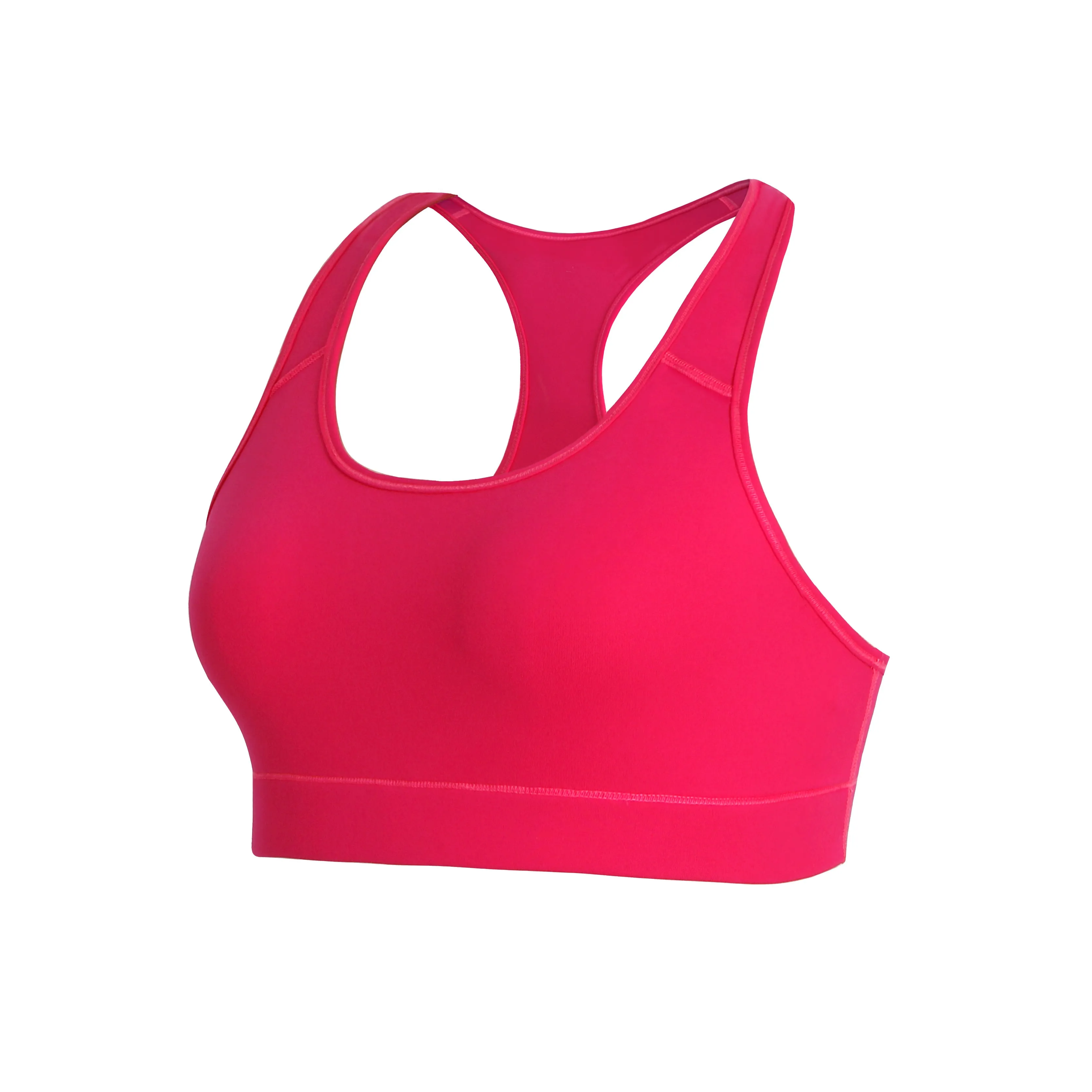 Compression Racerback Sports Bras red