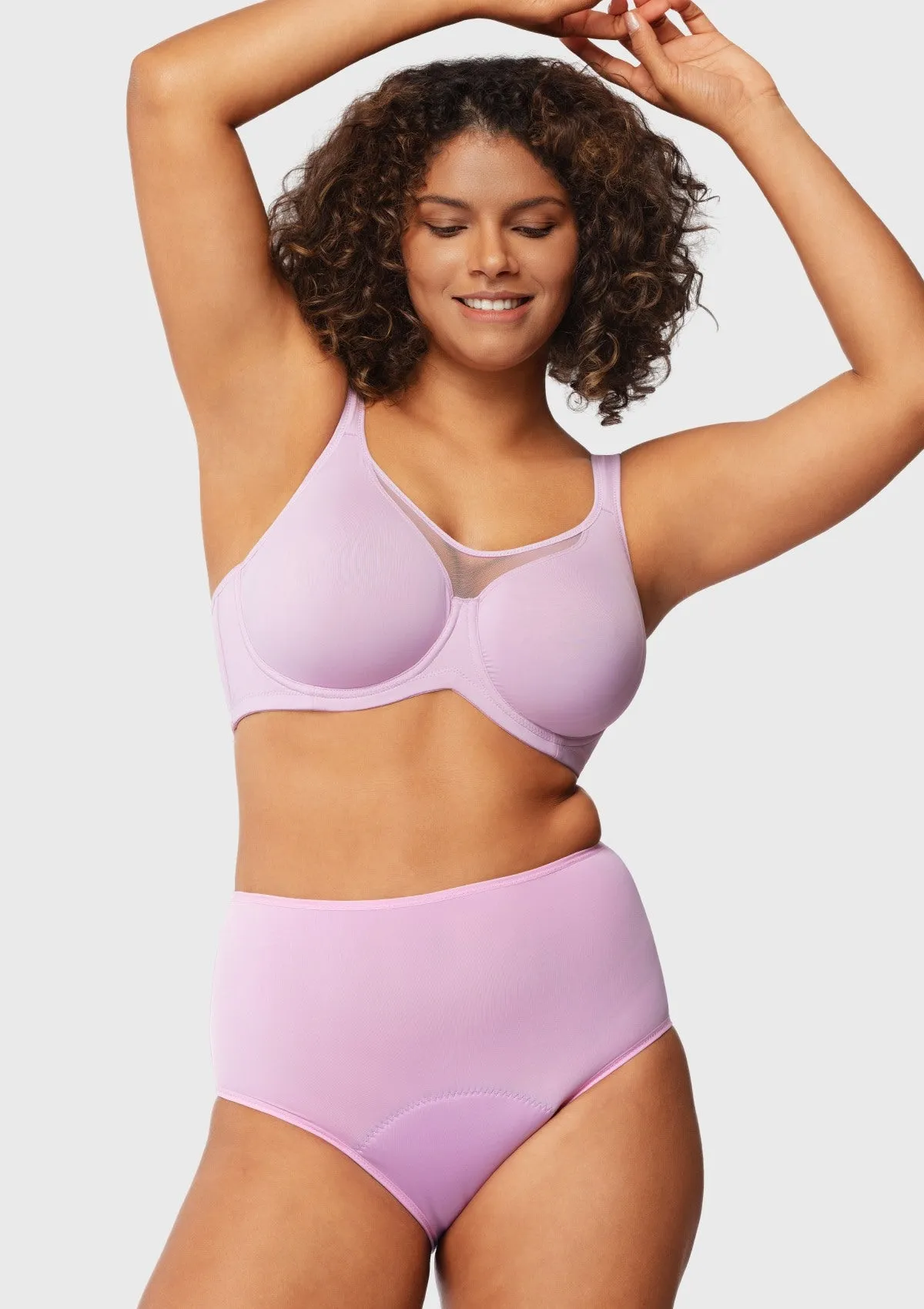 CoolComfort Smoothing Full Coverage Unlined Underwire Minimizer Bra