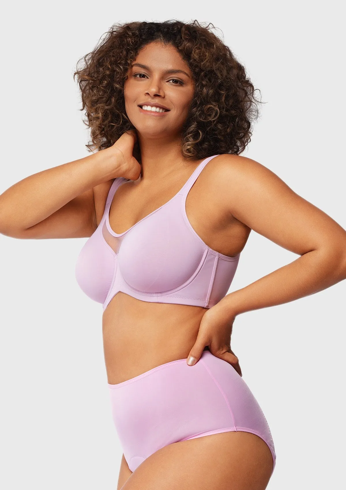 CoolComfort Smoothing Full Coverage Unlined Underwire Minimizer Bra