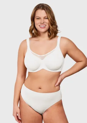 CoolComfort Smoothing Full Coverage Unlined Underwire Minimizer Bra