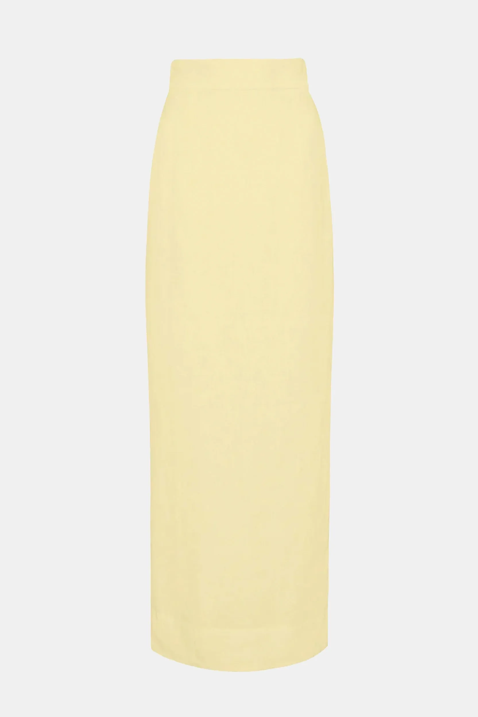 Emma Pencil Skirt in Butter Yellow