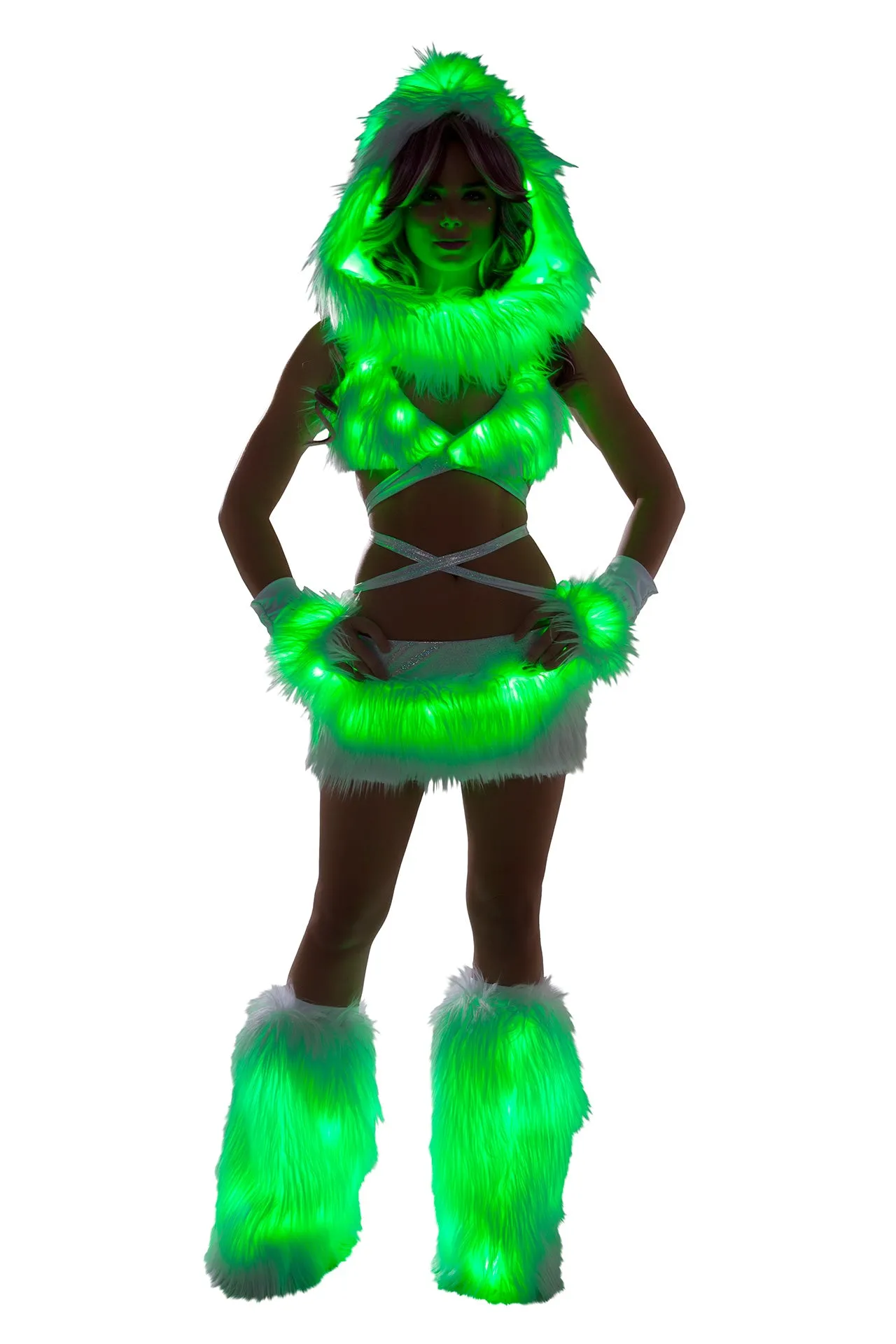 FF427 - Faux Fur Light-Up Skirt