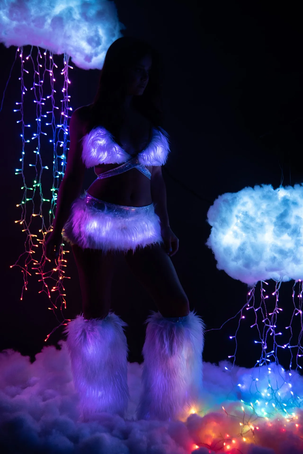 FF427 - Faux Fur Light-Up Skirt