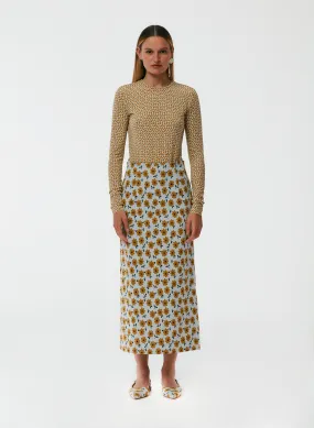 Flora Jacquard Pencil Skirt - Petite