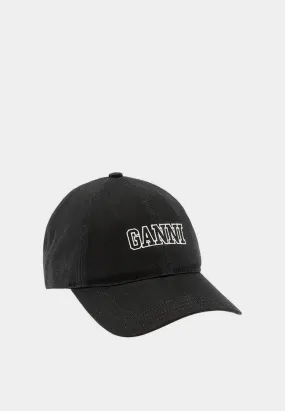 Ganni Cap Hat Black