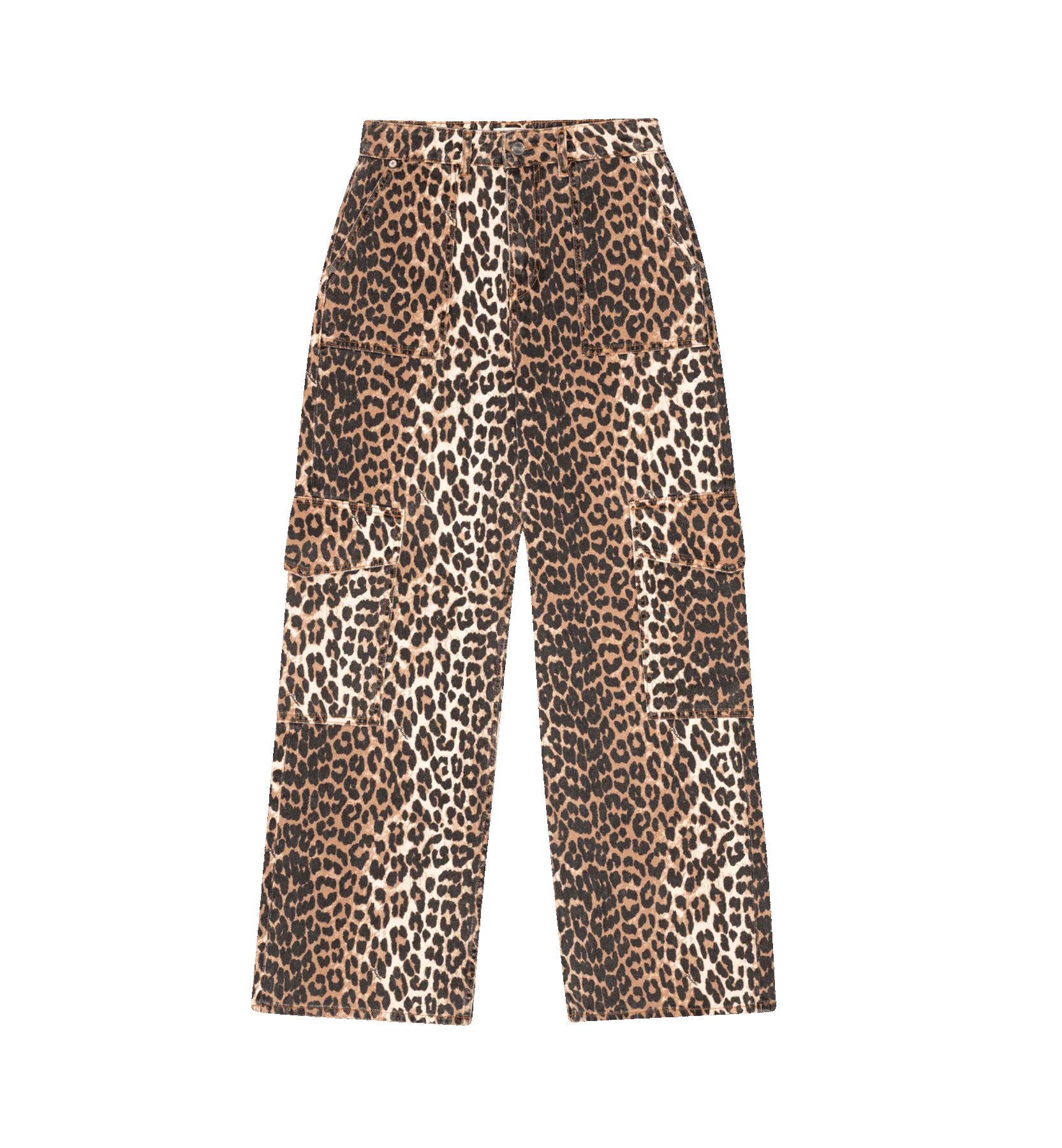 GANNI Leopard Angi Denim