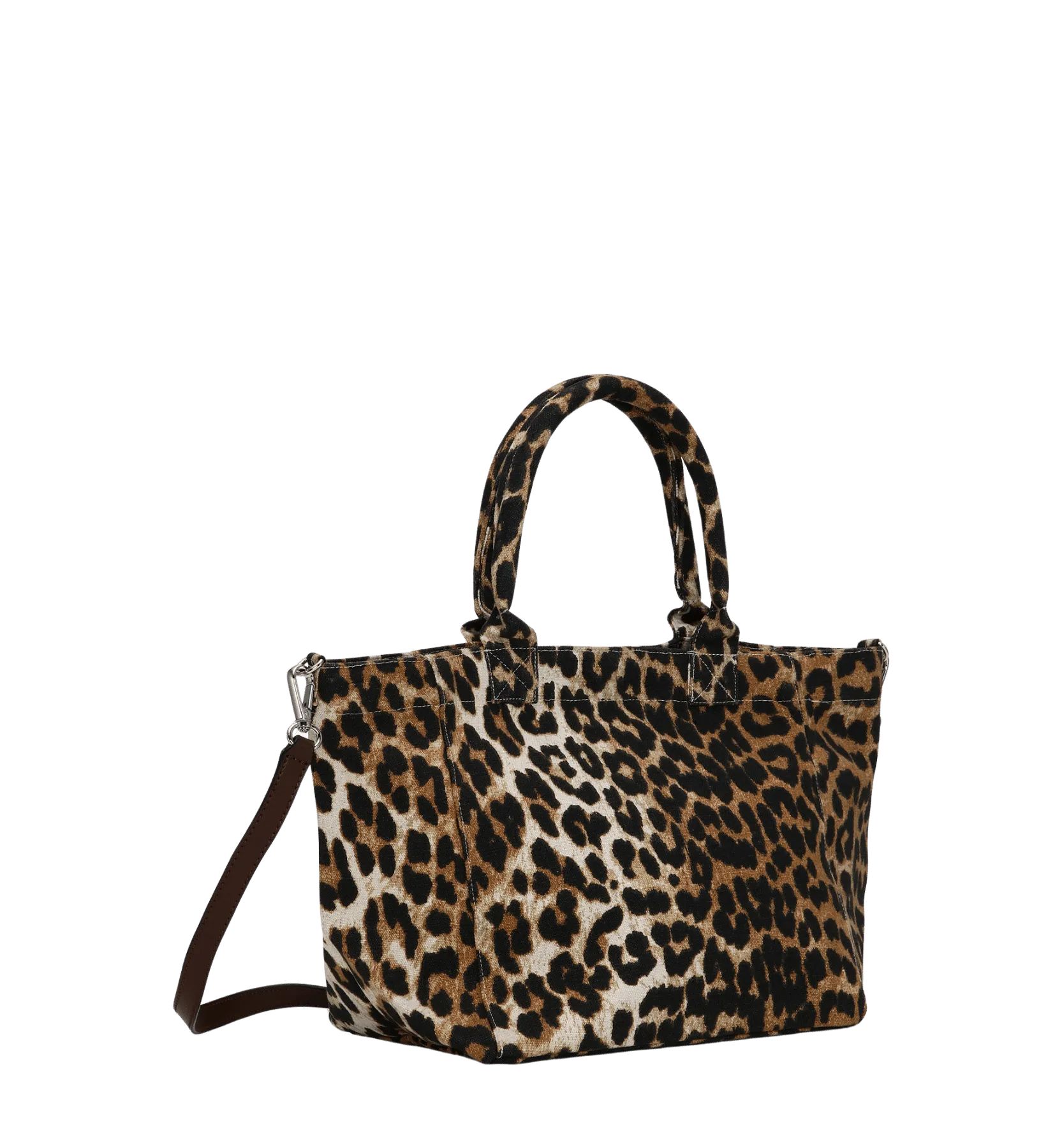 GANNI Leopard Small Easy Shopper