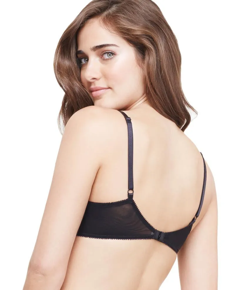 Gossamer Mesh Bump-It-Up Bra | Black