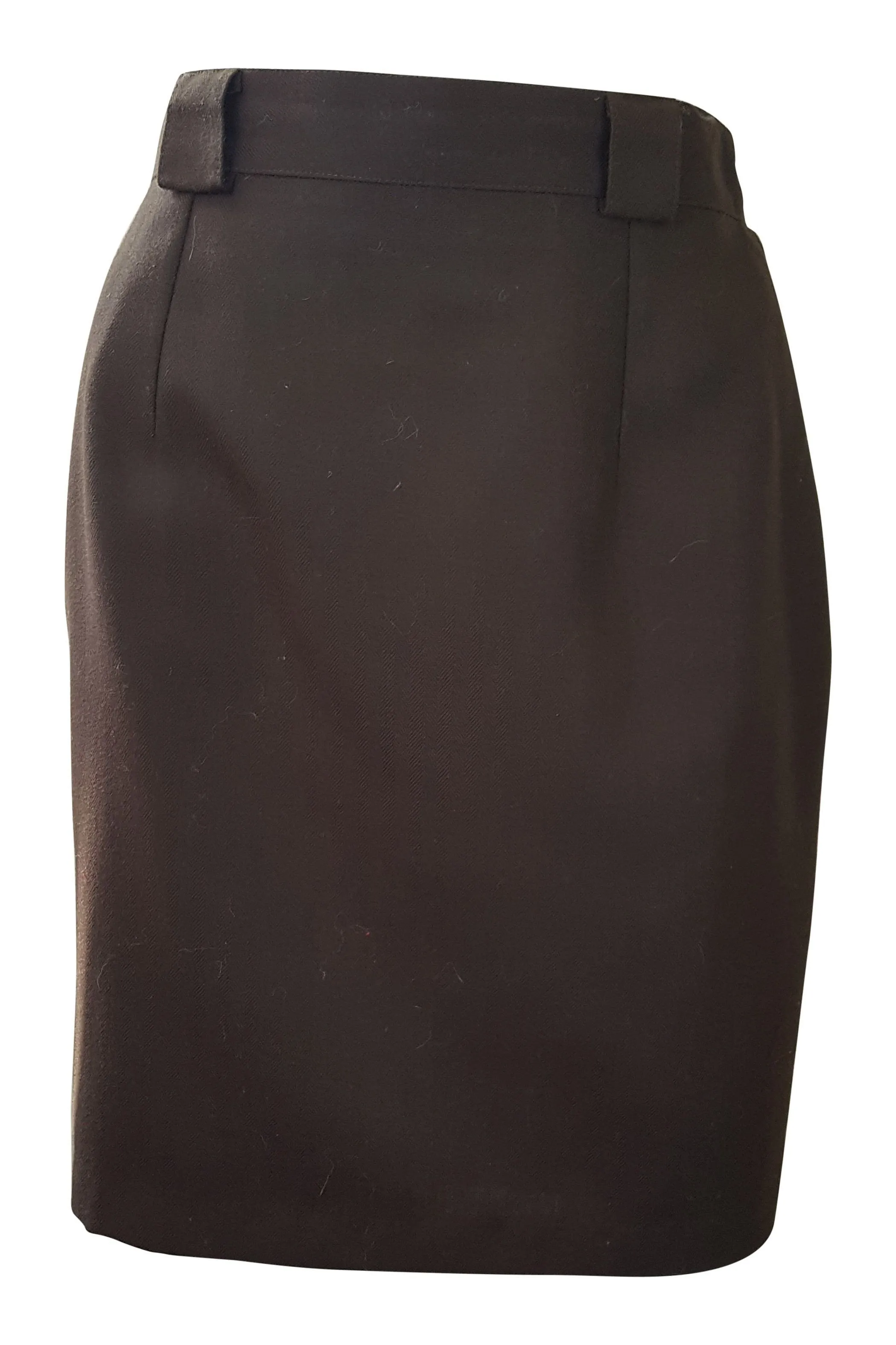 HAUSCO Vintage Brown Wool Pencil Skirt (UK 10)