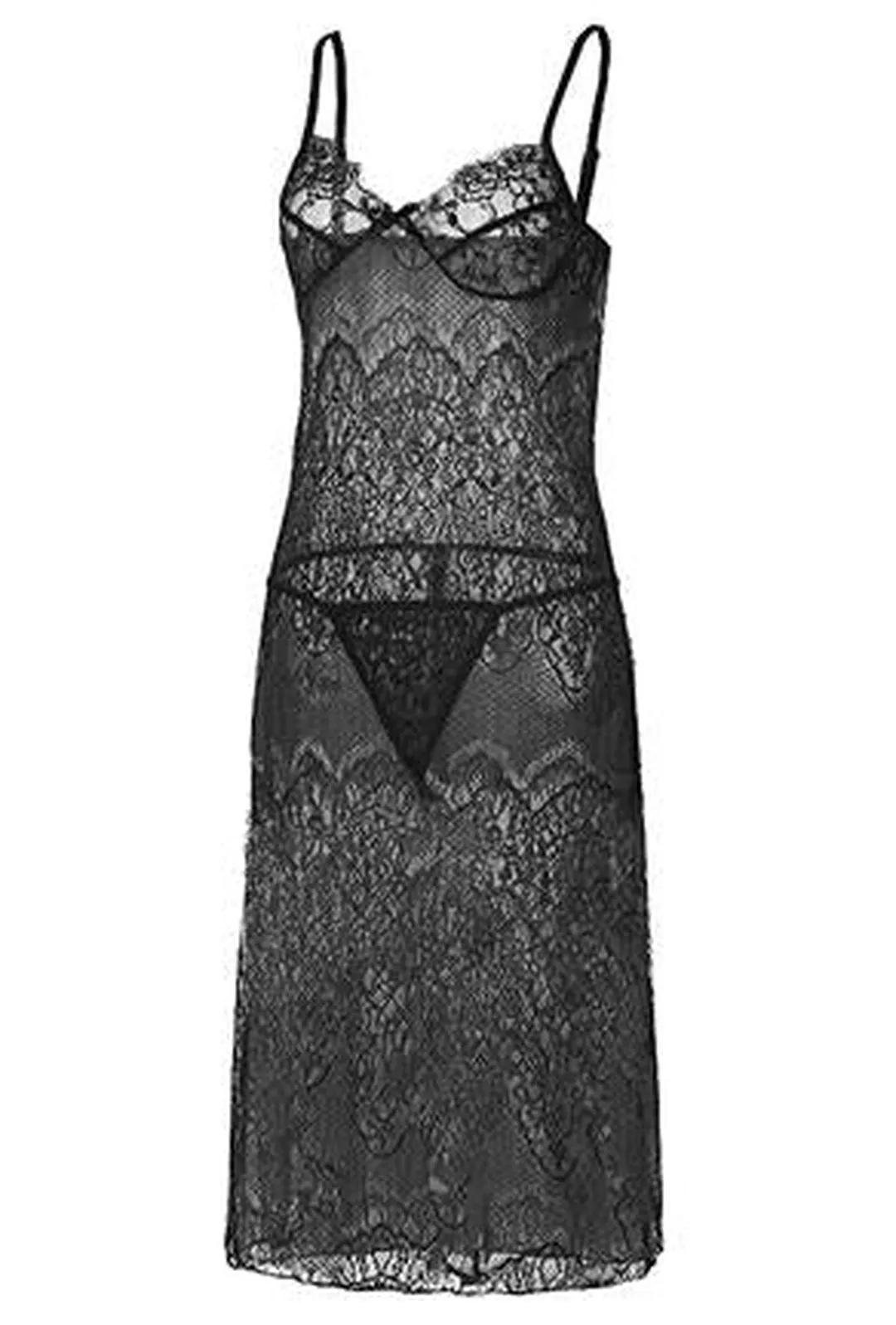 HOLLYE - LACE LINGERIE DRESS