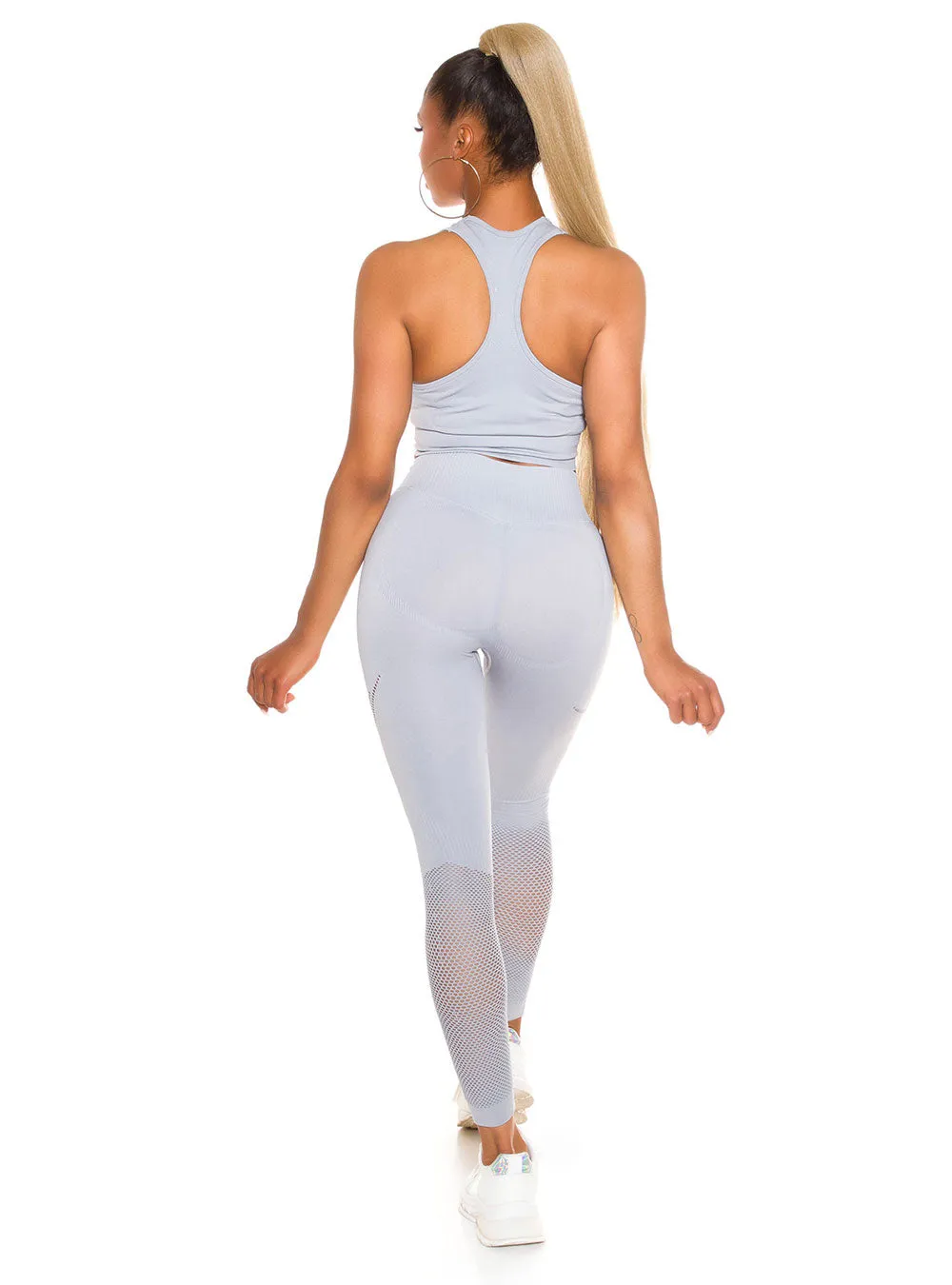 KouCla Sporty Set Crop Top and Push-up Leggings