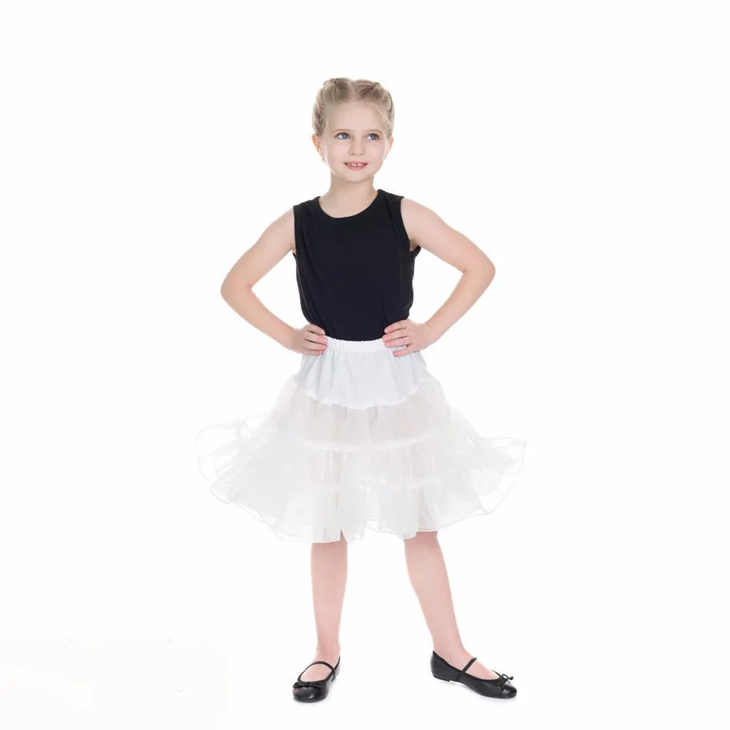 Little Kitty Girl's White Petticoat Tutu