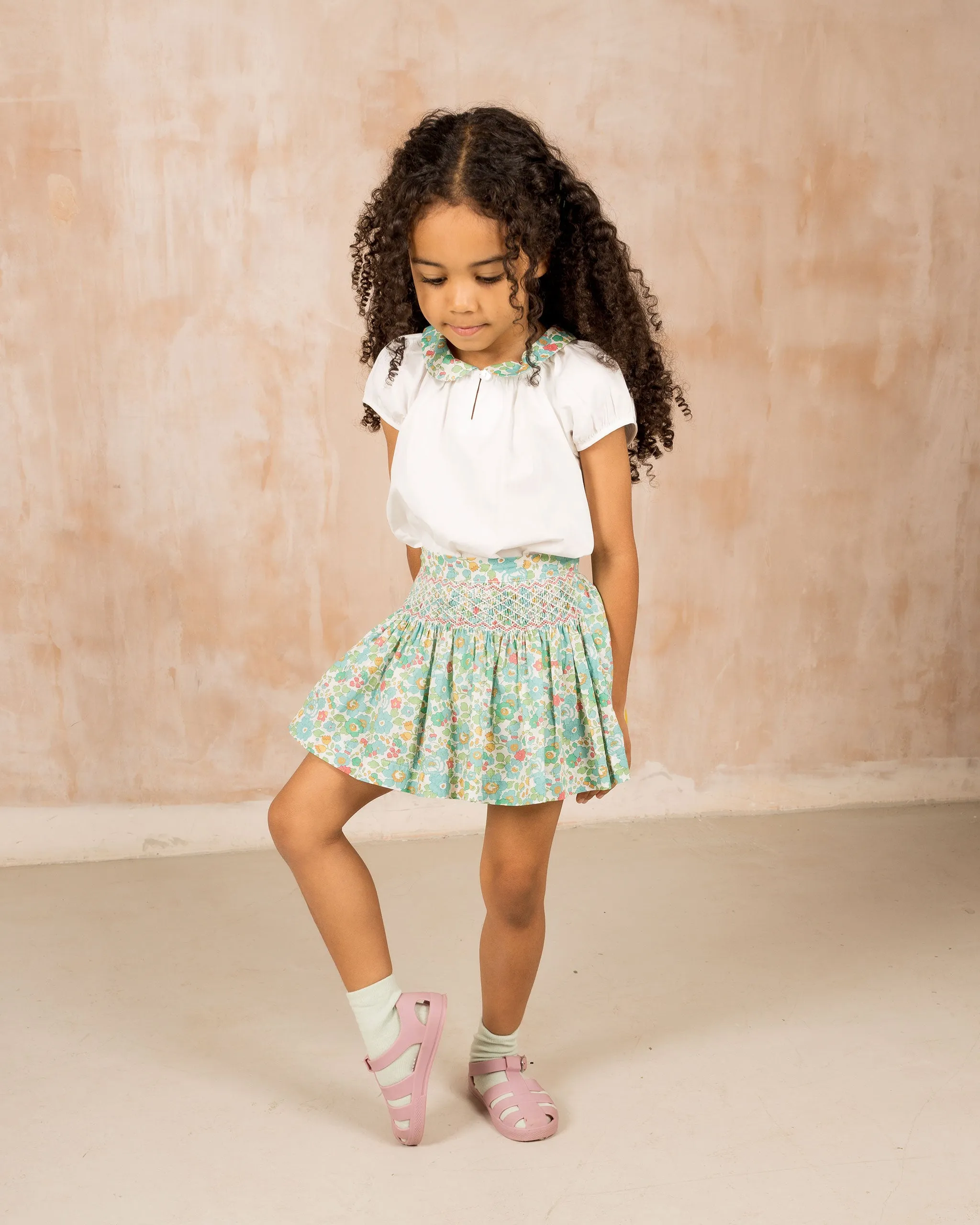 Made with Liberty Fabric: Smocked Skirt Gabby