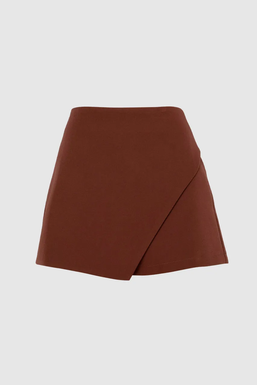 Marselle Mini Skort | Choc