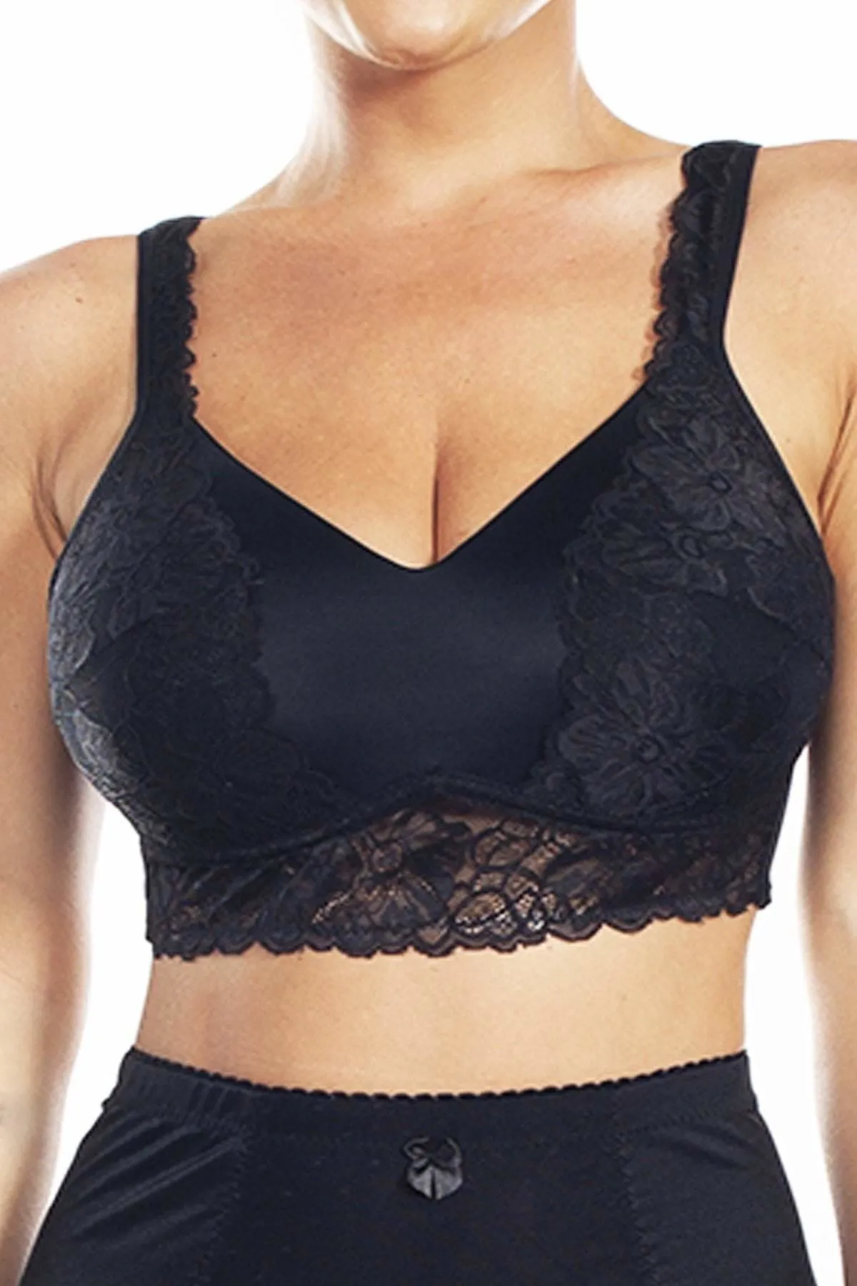 Molded Cup Bra with Lace Detail