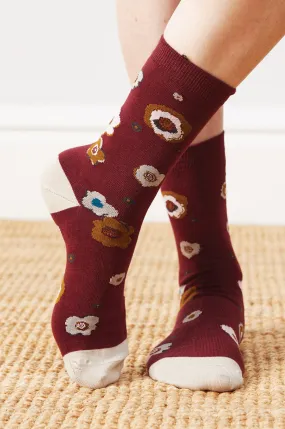 Nomads - Organic Cotton Freya Socks - Raisin