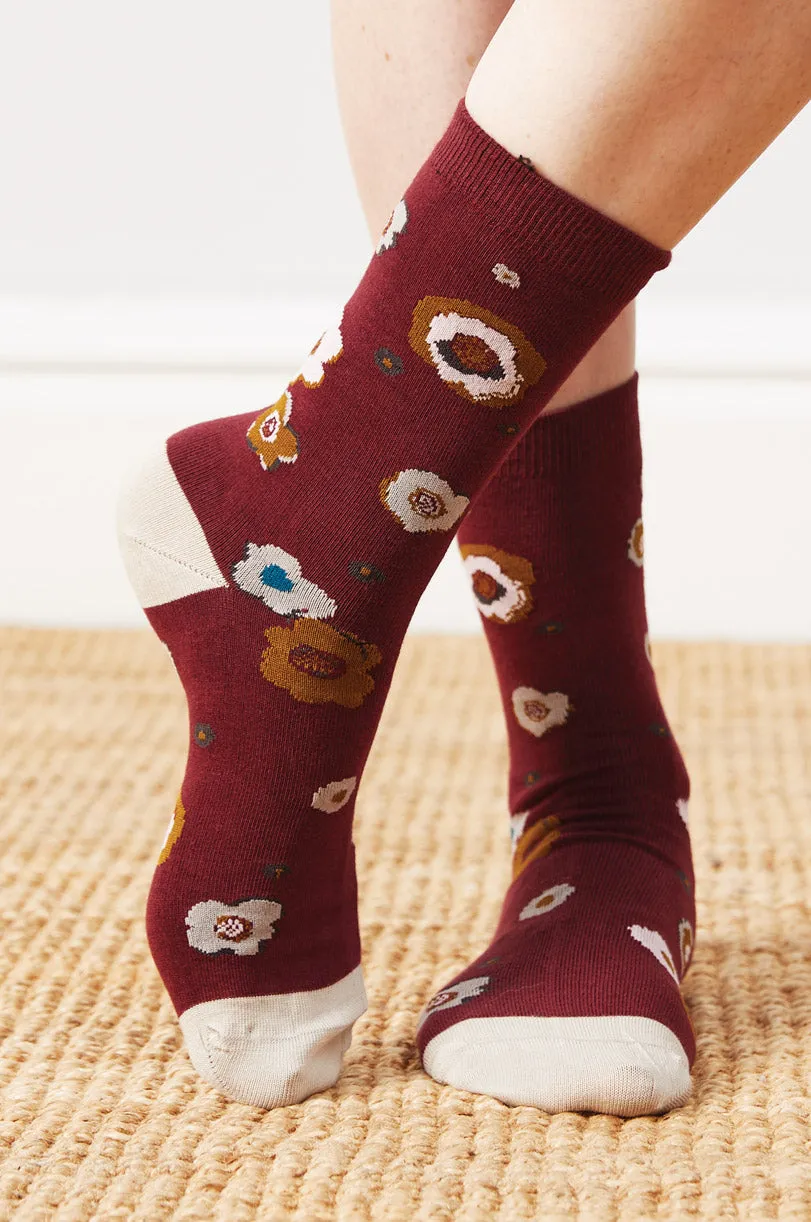 Nomads - Organic Cotton Freya Socks - Raisin