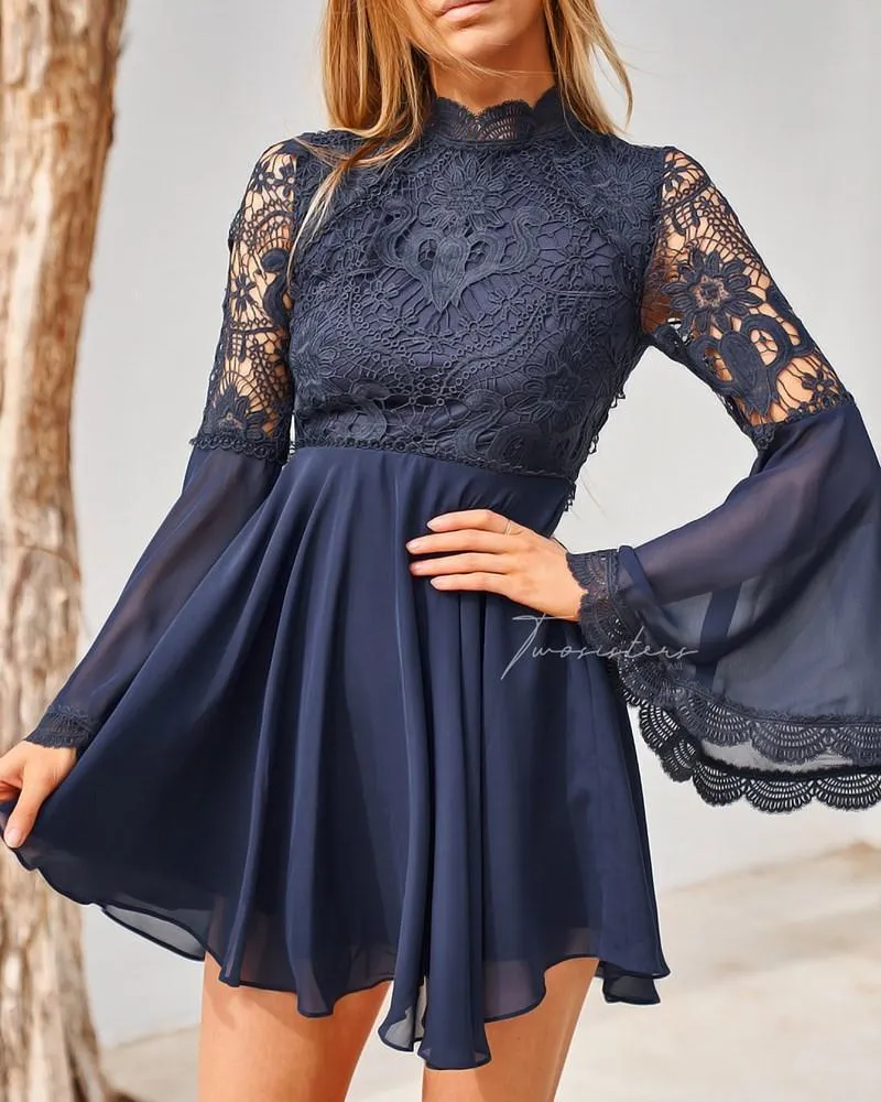 Paige Dress - Navy