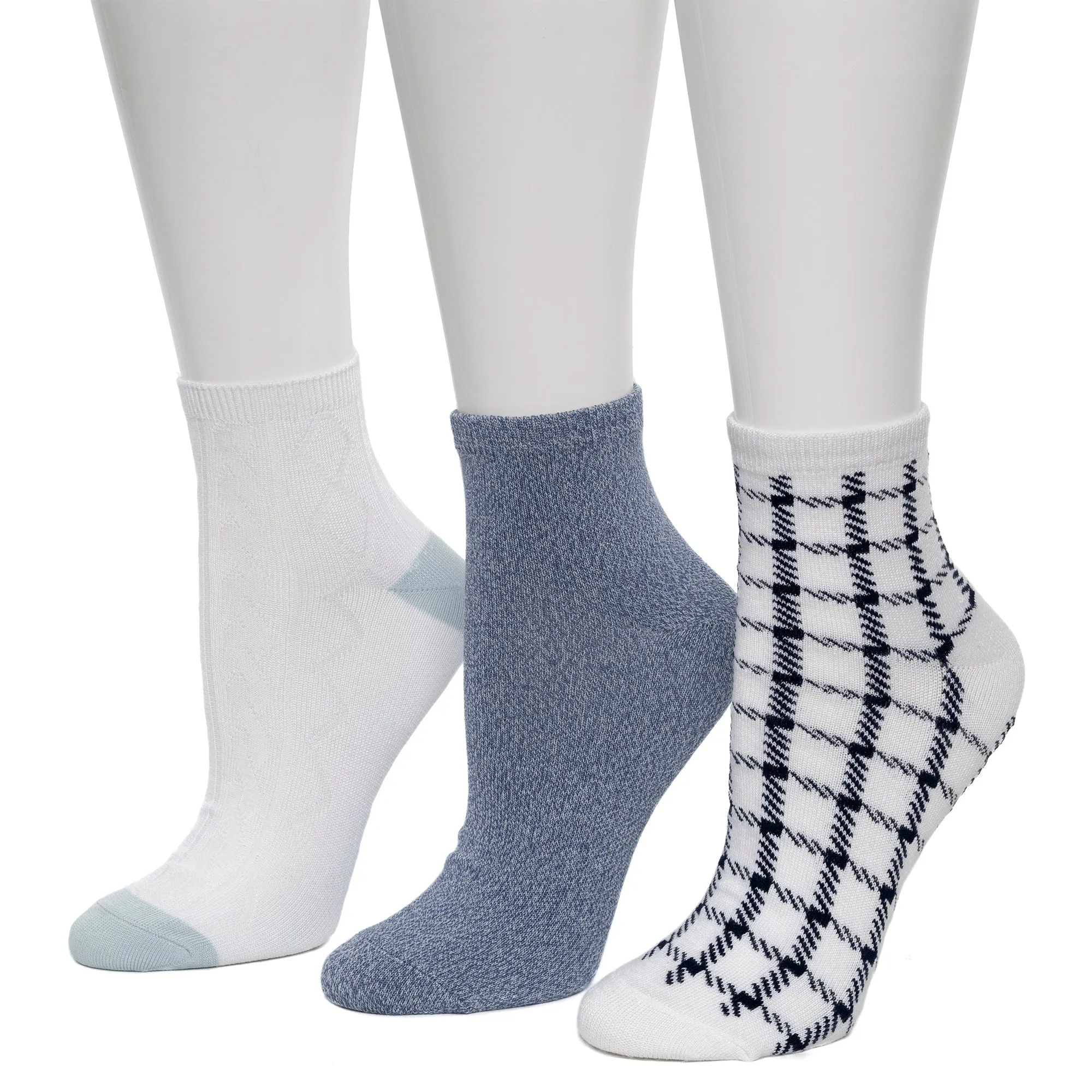 Plaid Anklet Sock 3 Pack