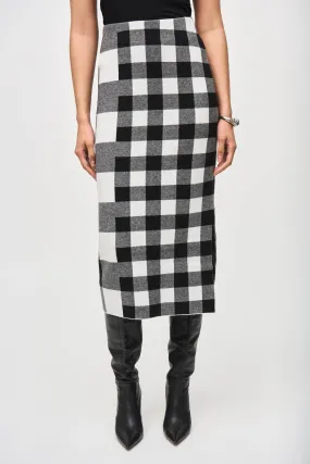 Plaid Jacquard Knit Skirt 243947