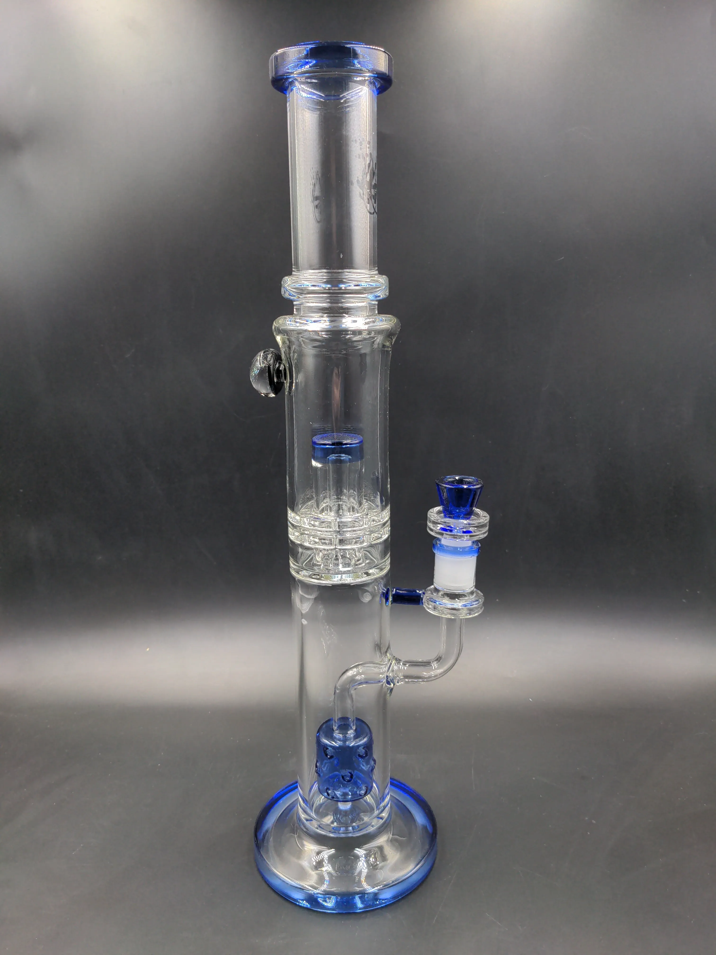 Pulsar Dual Chamber Honeycomb Perc Water Pipe | 15.5 | 14mm