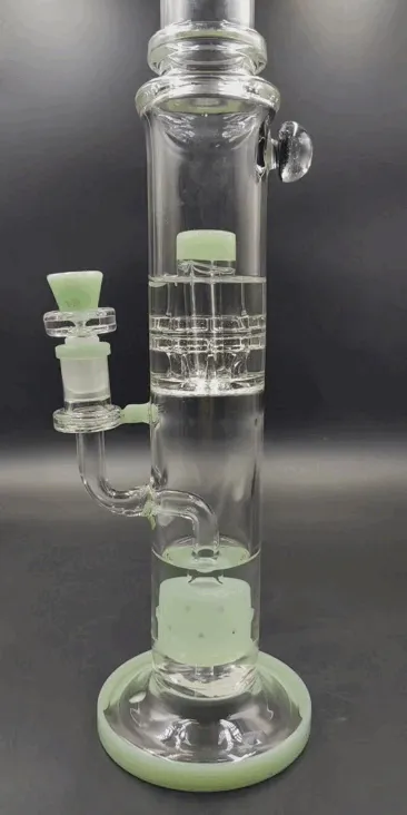 Pulsar Dual Chamber Honeycomb Perc Water Pipe | 15.5 | 14mm