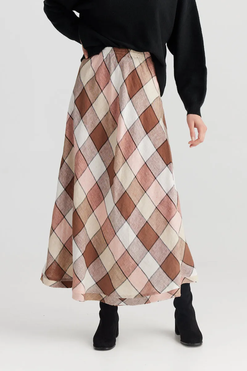 Sicily Skirt, Catalan Check