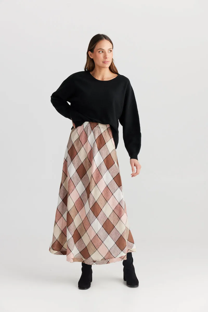 Sicily Skirt, Catalan Check