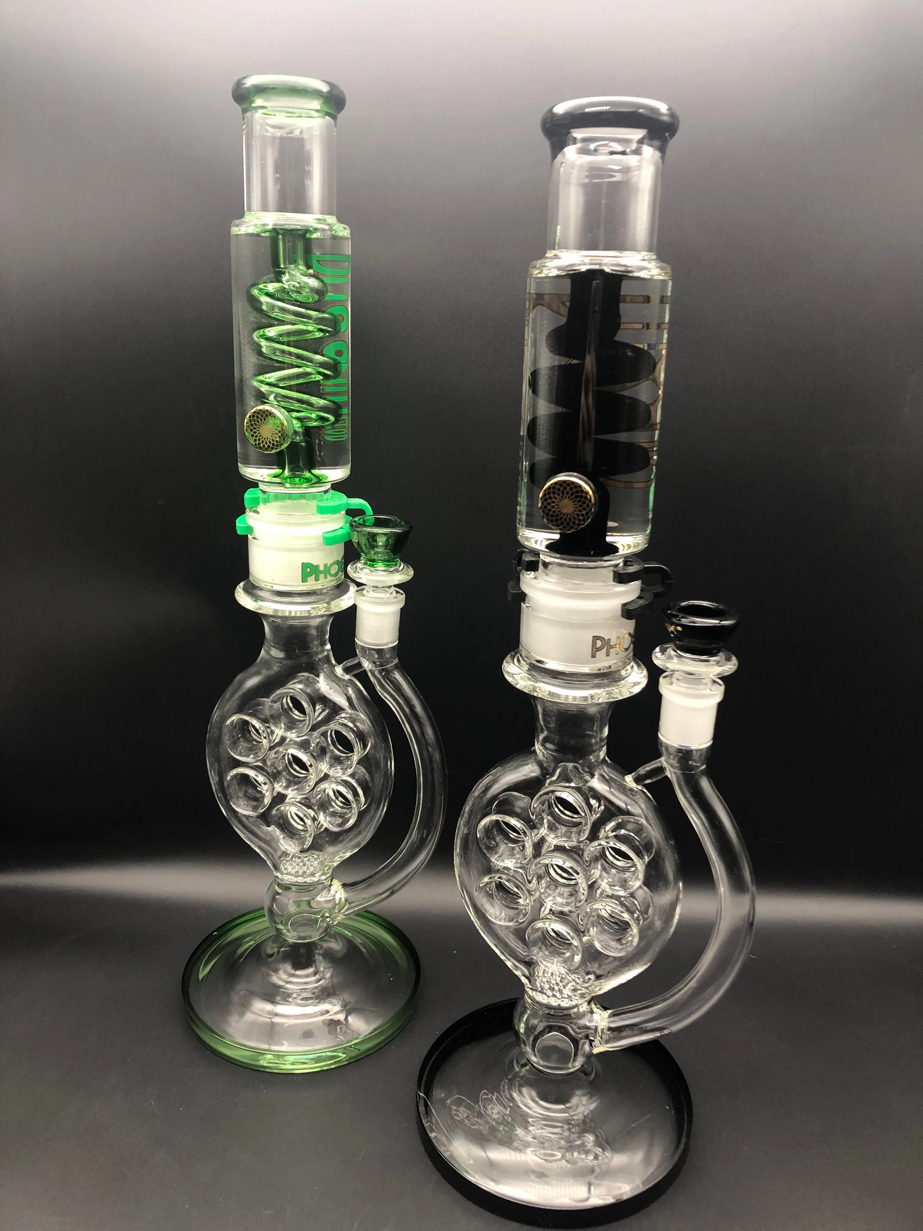 Swiss Perc Bong w/ Glycerin Coil Tube