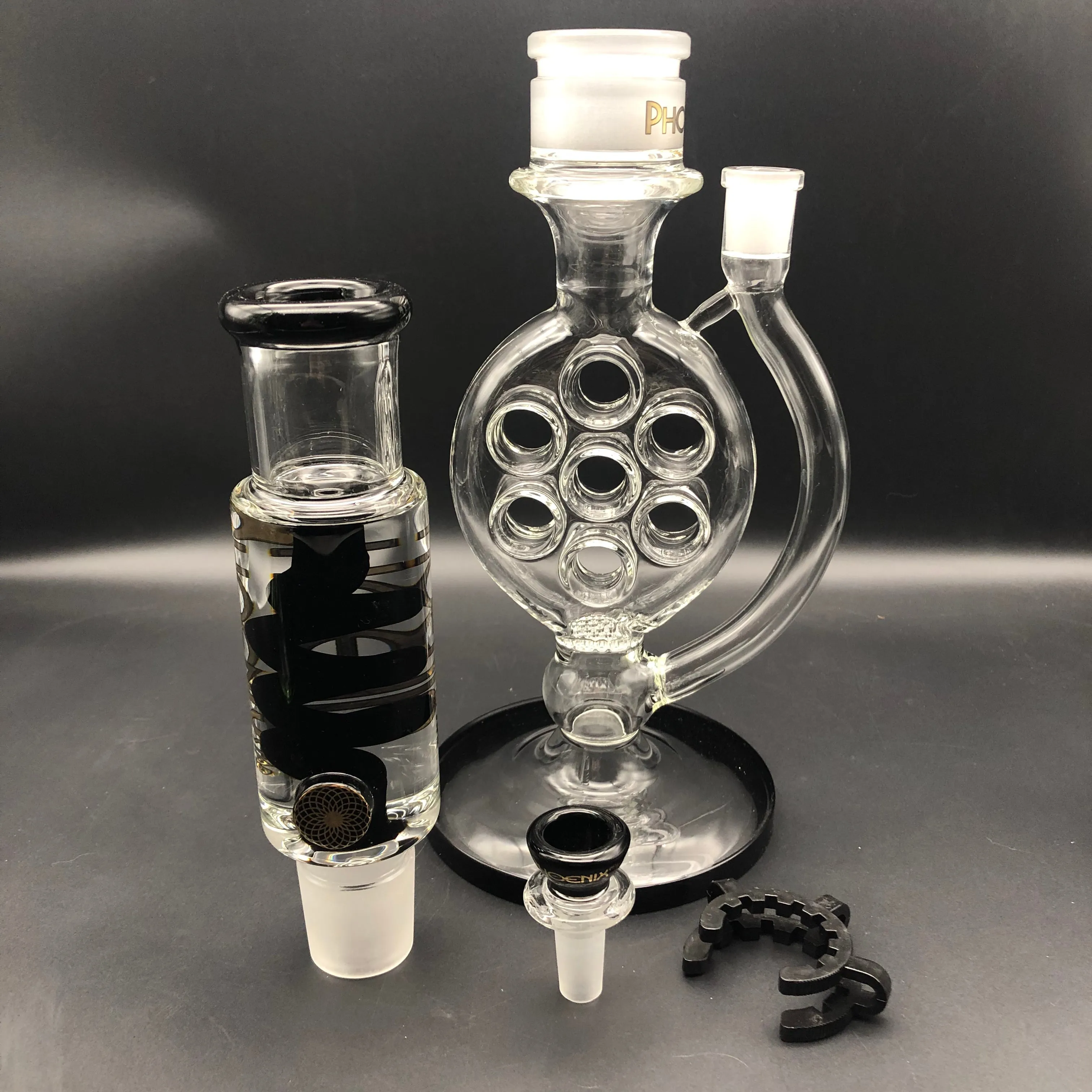 Swiss Perc Bong w/ Glycerin Coil Tube