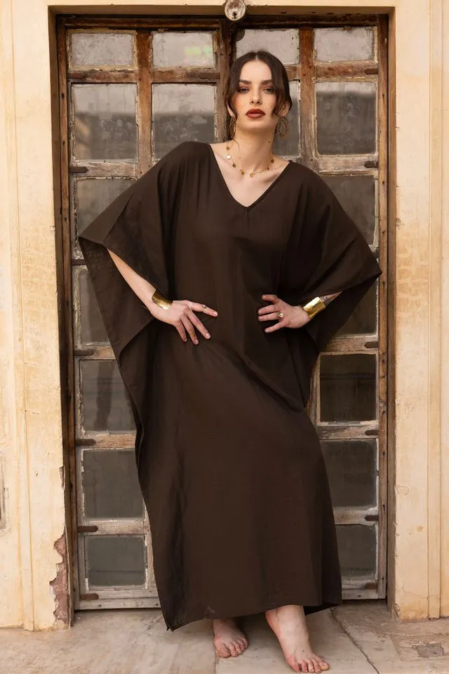 Tabitha Maxi Kaftan - Brown