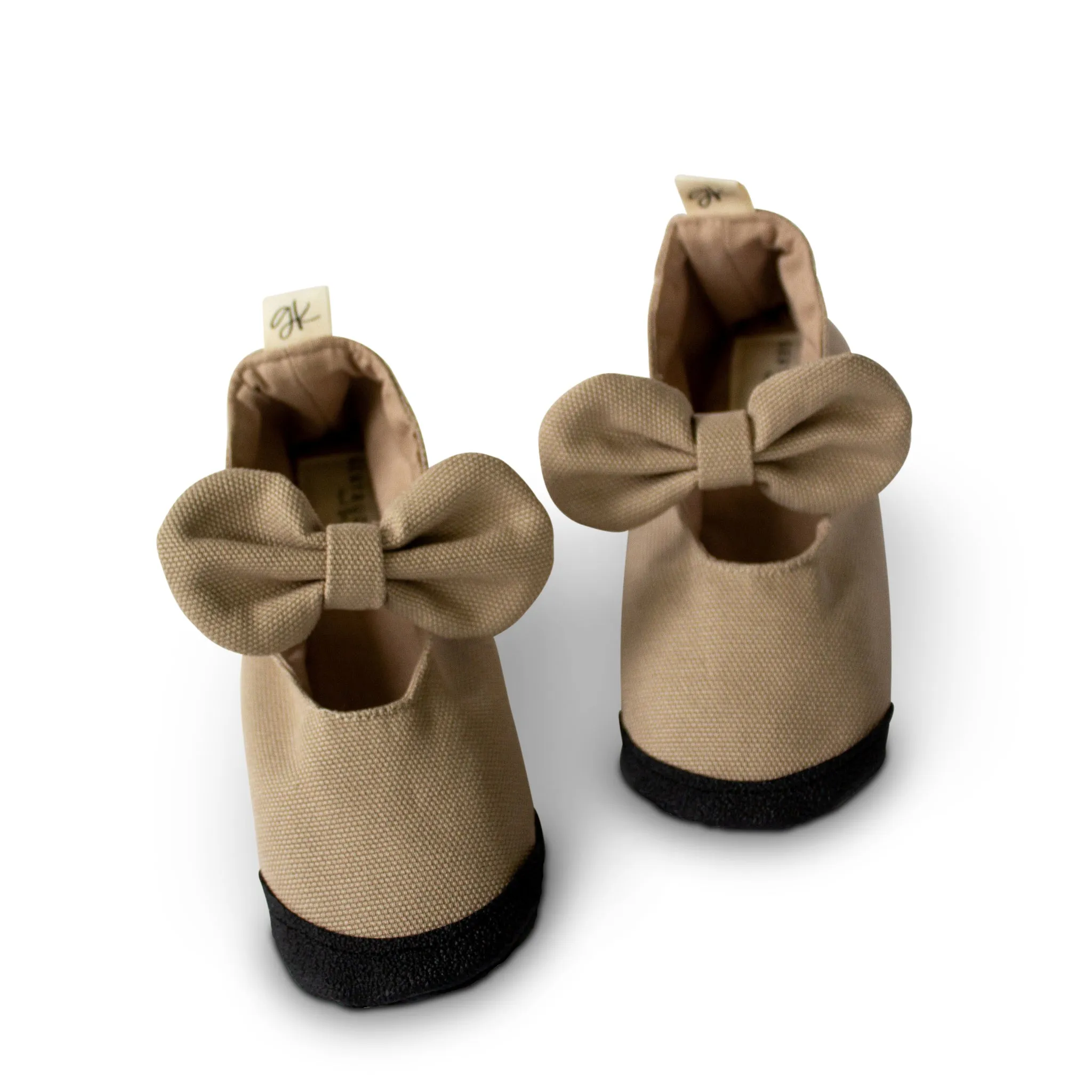 Taupe Soft Sole Mary Janes - Sizes 5 - 9